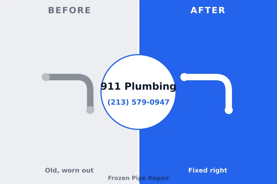Before and after: plumbing company Cheat Lake, WV